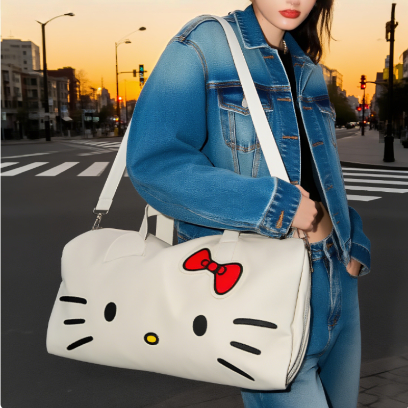 Badminton Xxl - กระเป๋าแบดมินตัน Hello Kitty ตัวการ์ตูนน่ารัก, กระเป๋ายิมกีฬาความจุขนาดใหญ่, กระเป๋าถือไหล่เดียวที่สร้างสรรค์,