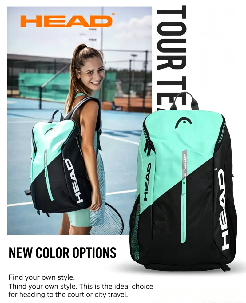 Backpack Racket Bag - กระเป๋าใส่ไม้เทนนิส HEAD Tour Team Series สำหรับผู้ชายผู้หญิง
