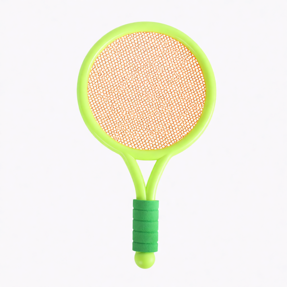Badminton Fun Game - ชุดไม้เทนนิสแบดมินตันสำหรับกีฬากลางแจ้งแสนสนุก ของเล่นฝึกสมรรถภาพทางกายสำหรับเด็กอนุบาล เกมส์สร้างสัมพันธ์ระหว่างพ่อแม่ลูก