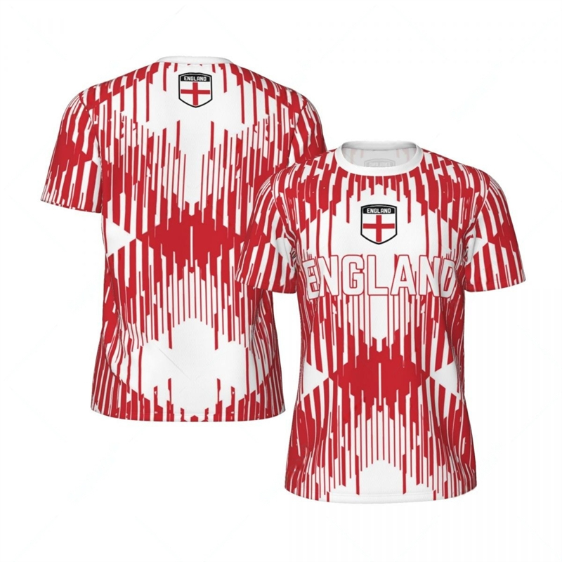 Badminton England - England Flag Graphic Mens เสื้อฟุตบอลแฟชั่นสัญลักษณ์แห่งชาติ 3D