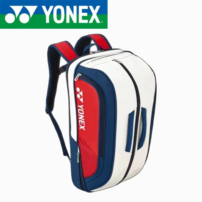 Badminton Rules - YONEX คุณภาพสูง กระเป๋าเป้สะพายหลังสำหรับใส่ไม้แบดมินตัน กระเป๋าสะพายหนังสำหรับใส่ไม้เทนนิส 4-6 ชิ้น