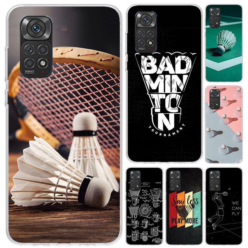 Badminton Logo - เคสโทรศัพท์ลายกีฬาแบดมินตันสำหรับ Xiaomi Redmi Note 15 14