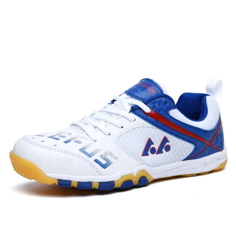 Badminton Xxl - 2026 รองเท้าเทเบิลเทนนิสมืออาชีพสำหรับผู้ชายและผู้หญิงกีฬากลางแจ้งชายแบดมินตันฟิตเนสรองเท้าผ้าใบสีเขียวและสีฟ้าขนาดใหญ่