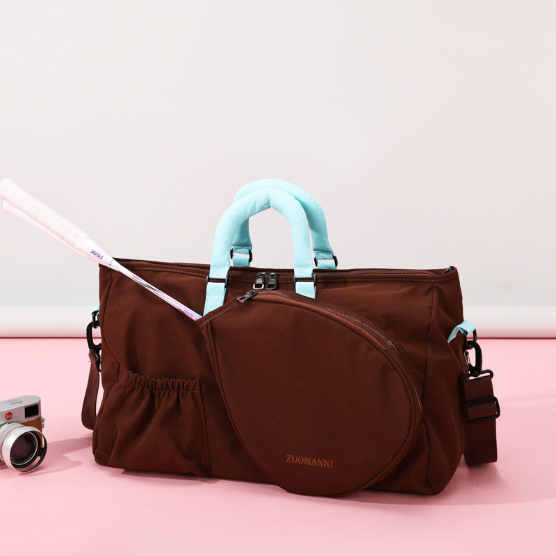 Backpack Racket Bag - 36-55L กระเป๋าใส่ไม้เทนนิสแบดมินตันกระเป๋าฟิตเนสสำหรับผู้หญิงกระเป๋าแยกส่วนเปียกและแห้งกระเป๋าสะพายข้างแบบถือได้กระเป๋าเดินทางแบบสะพายไหล่เดียว