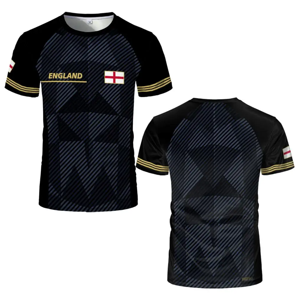 Badminton England - 2026 เสื้อยืดแขนสั้นพิมพ์ลายธงชาตินิวอิงแลนด์เสื้อยืดลำลองสำหรับทุกเพศเสื้อผ้าฝึกซ้อมฟุตบอลคอกลม