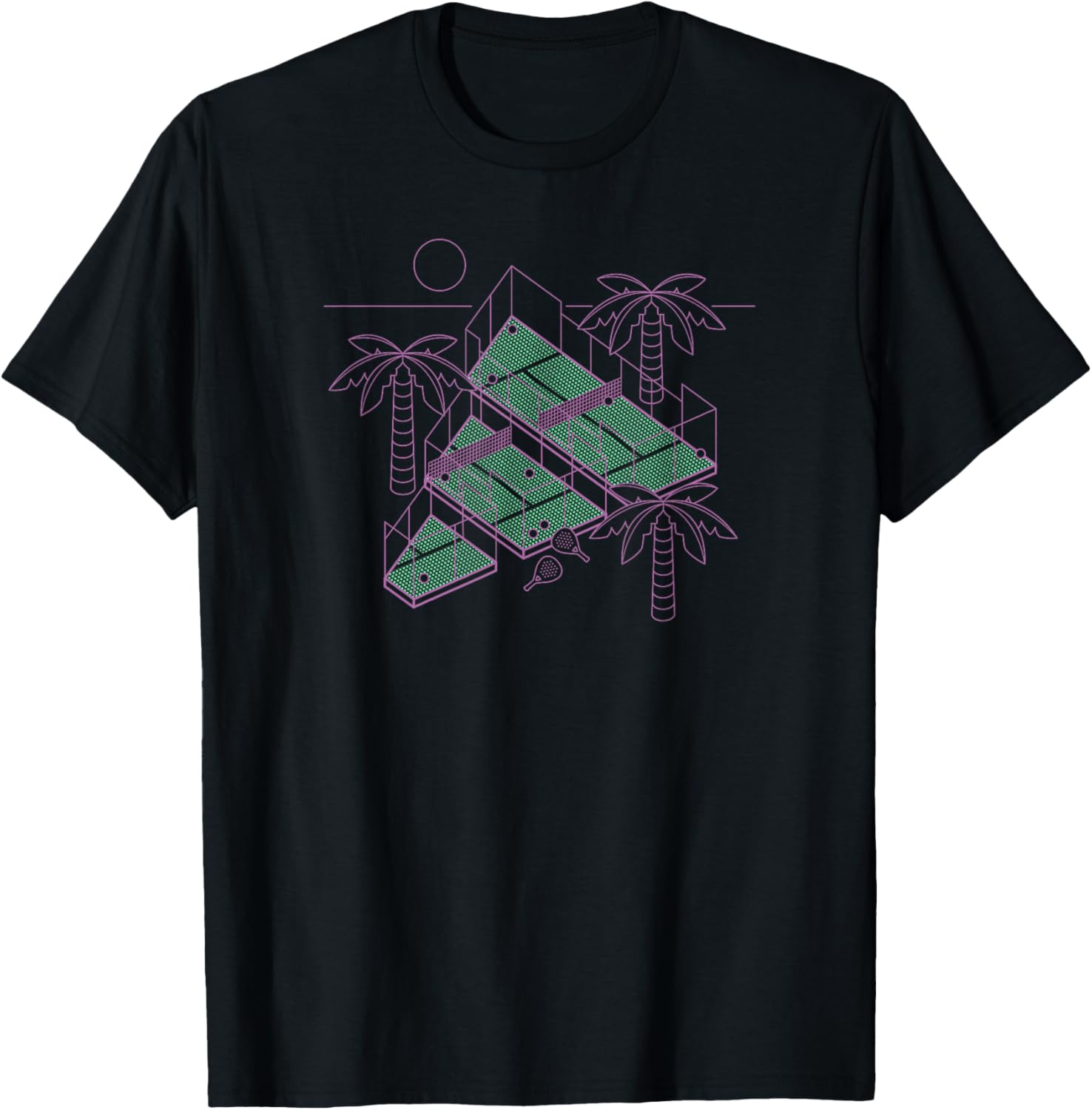 Badminton Logo - Badge of Sport เทนนิสพาเดลโลโก้เสื้อยืด Unisex ฤดูร้อน