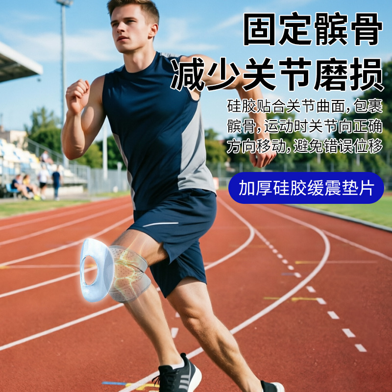 สายรัดซิลิโคนสำหรับป้องกันเข่า - Badminton English บทวิจารณ์และราคา