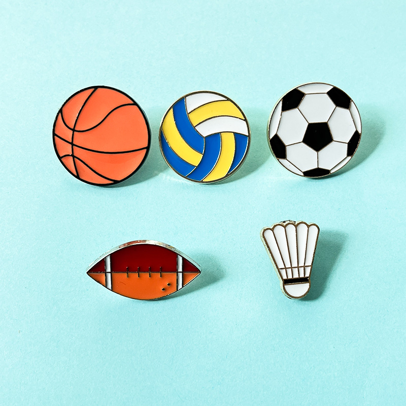 การ์ตูนกีฬา Ball เข็มกลัดชุดฟุ - Badminton Icon บทวิจารณ์และราคา