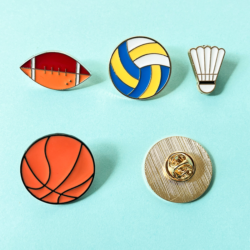 การ์ตูนกีฬา Ball เข็มกลัดชุดฟุ - Badminton Icon บทวิจารณ์และราคา