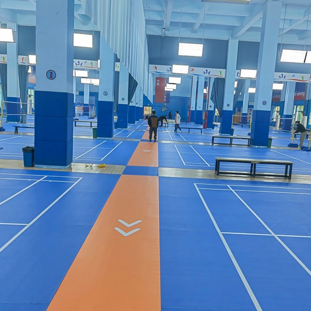 เสื่อสนามแบดมินตัน PVC ระดับมื - Badminton Logo บทวิจารณ์และราคา