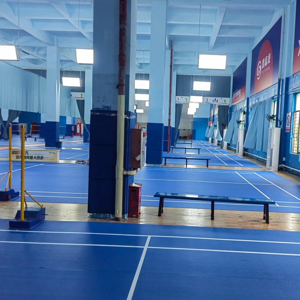 เสื่อสนามแบดมินตัน PVC ระดับมื - Badminton Logo บทวิจารณ์และราคา