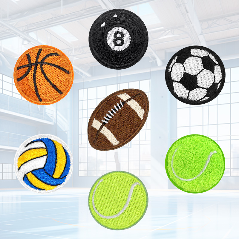5 PC ปักฟุตบอลเทนนิสวอลเลย์บอล - Badminton Icon บทวิจารณ์และราคา