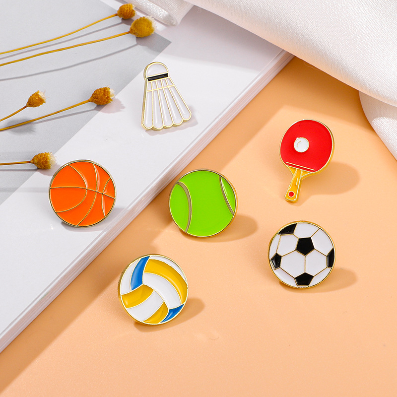 ฟุตบอลการ์ตูนเข็มกลัดบาสเกตบอล - Badminton Icon บทวิจารณ์และราคา