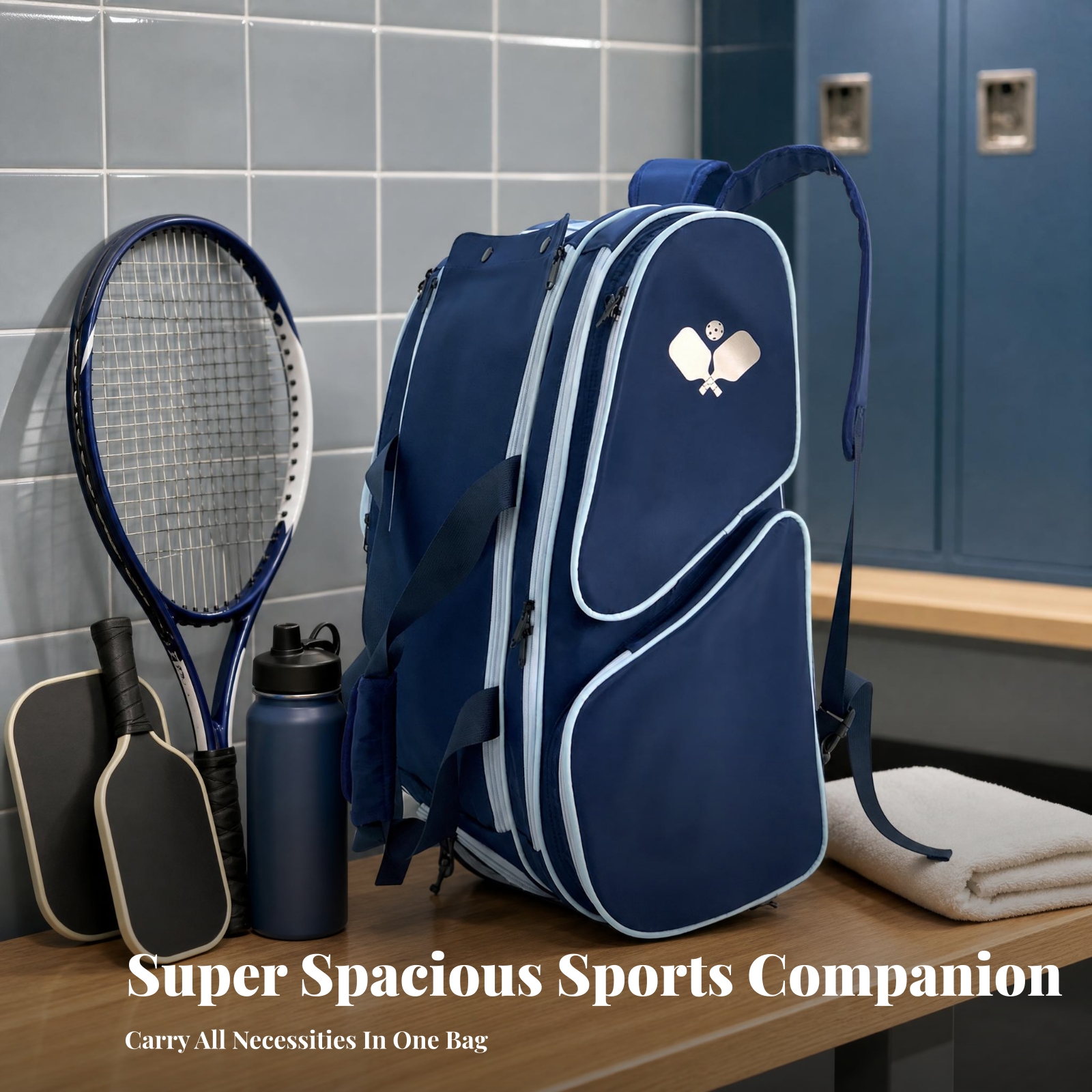 กระเป๋าใส่ไม้เทนนิสแบบมีซิป กร - Backpack Racket Bag บทวิจารณ์และราคา