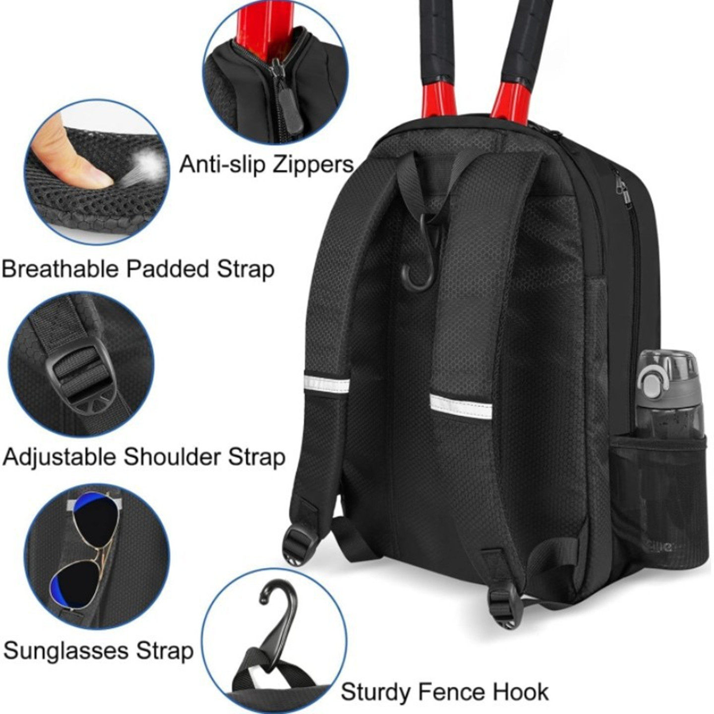 กระเป๋าเป้สะพายหลังสำหรับเทนนิ - Badminton Xxl บทวิจารณ์และราคา