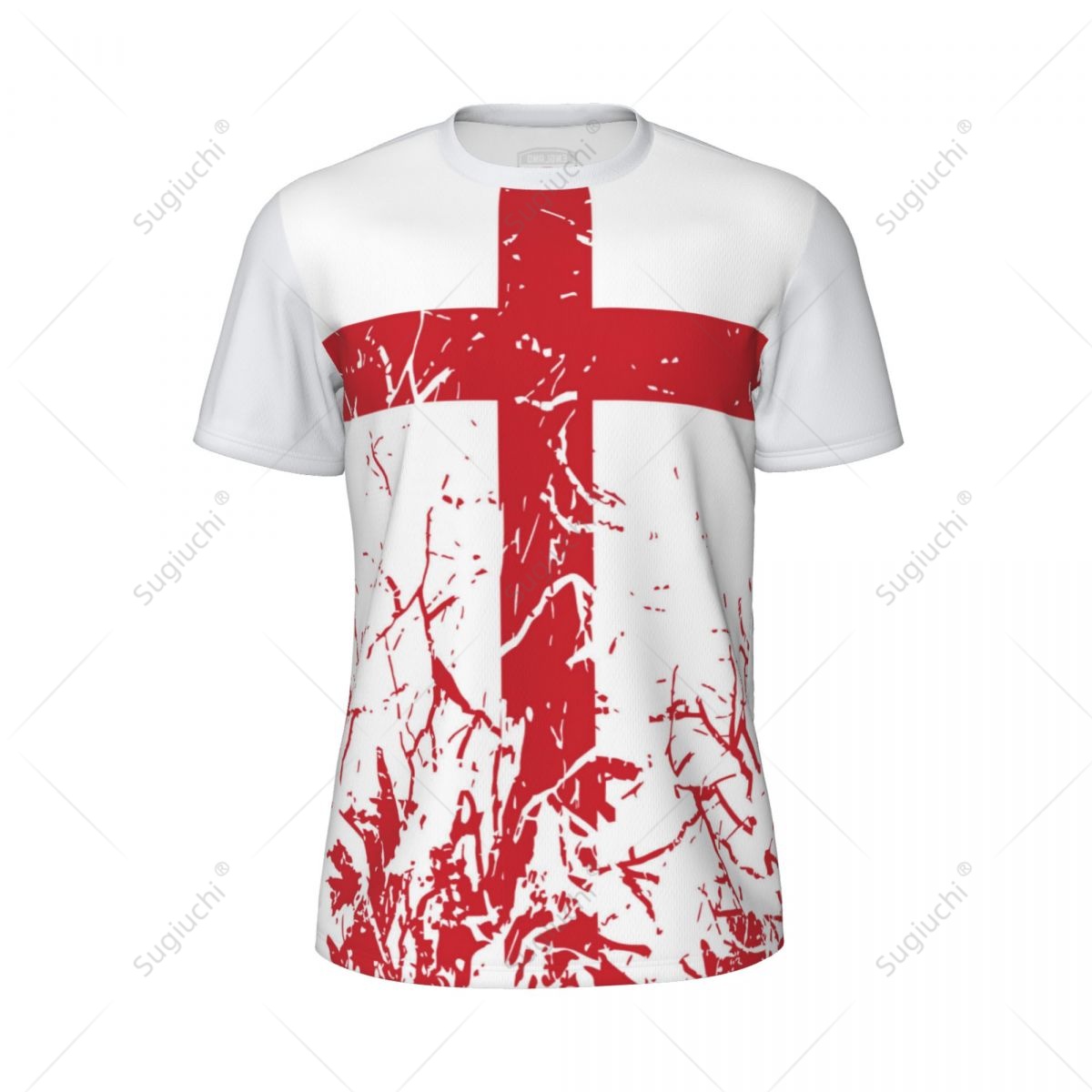 เสื้อยืดออกกำลังกายผู้ชายลายธง - Badminton England บทวิจารณ์และราคา
