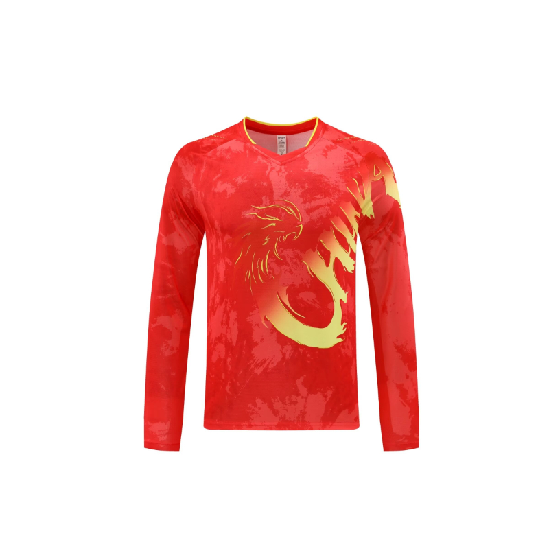 China Dragon แขนยาวตารางเทนนิส - Badminton Logo บทวิจารณ์และราคา