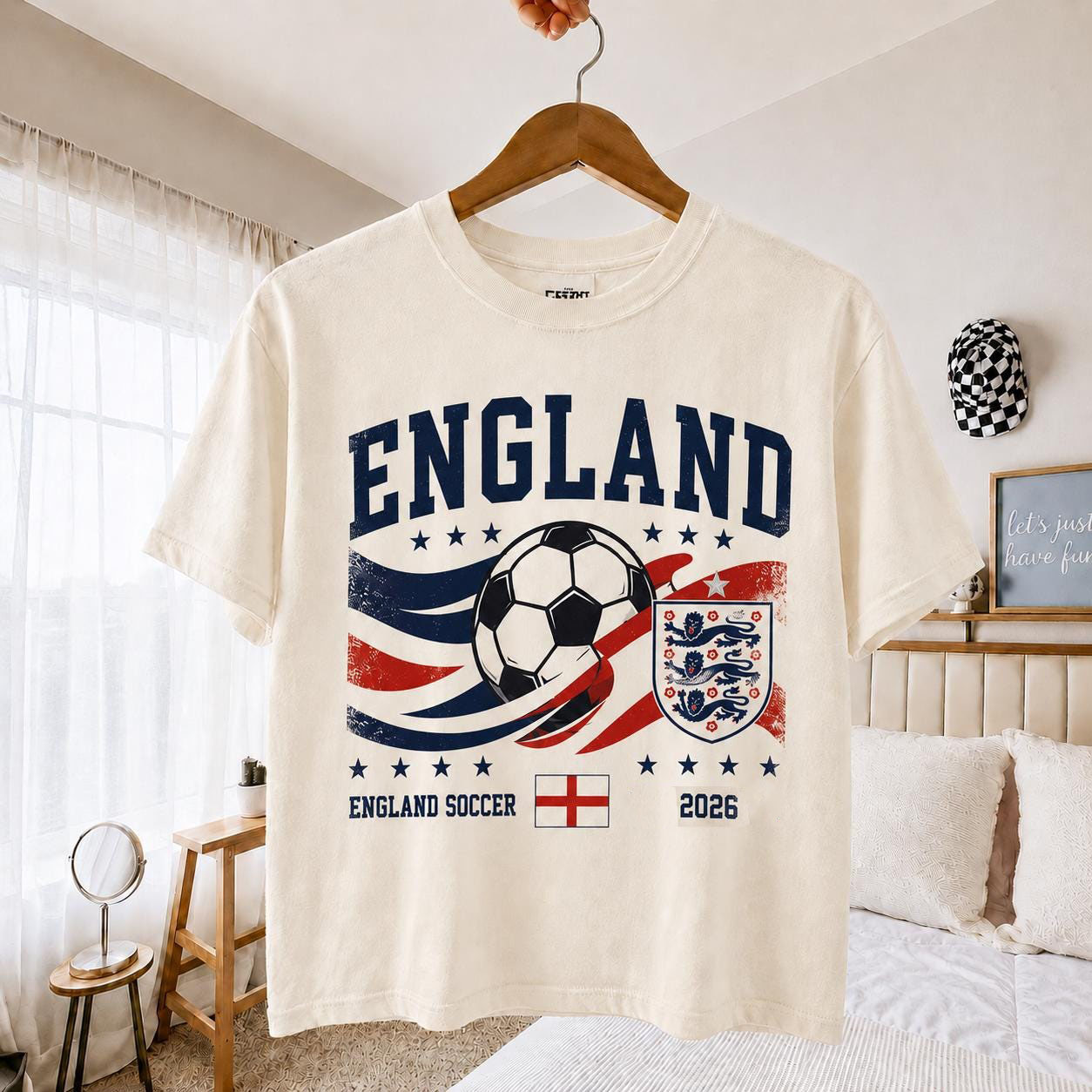 เสื้อยืดลายกราฟิกฟุตบอลอังกฤษ  - Badminton England บทวิจารณ์และราคา