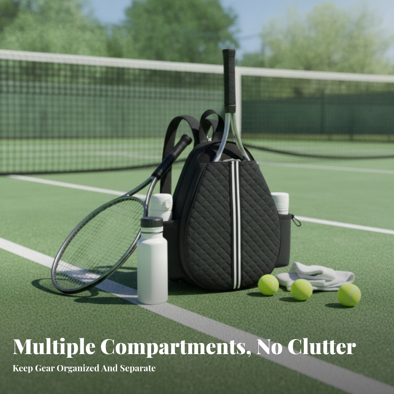 กระเป๋าเทนนิสแบบมีช่องด้านข้าง - Backpack Racket Bag บทวิจารณ์และราคา