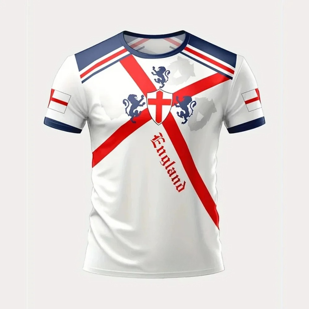 เสื้อยืดฟุตบอลลายธงชาติอังกฤษส - Badminton England บทวิจารณ์และราคา