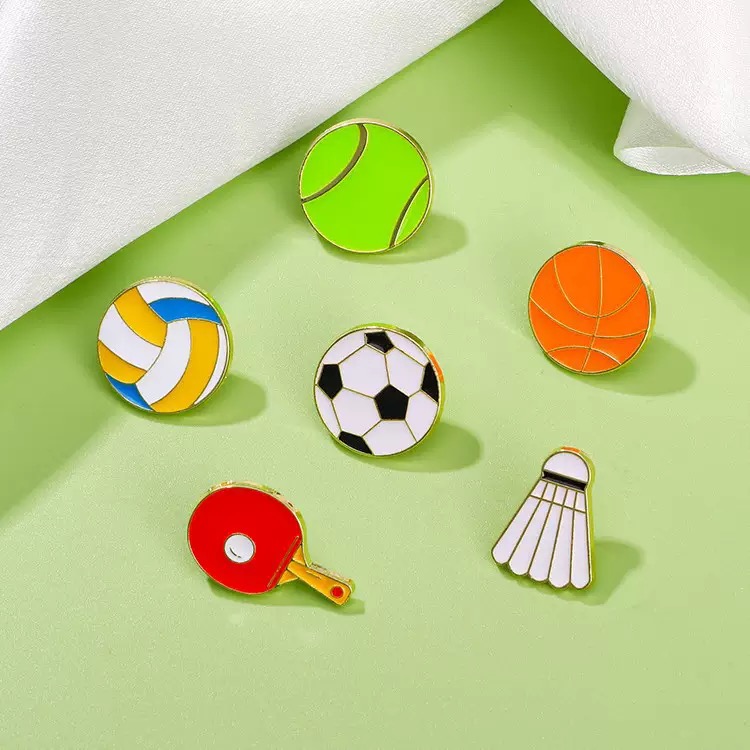 เข็มกลัดเคลือบลายลูกบอลกีฬา, เ - Badminton Icon บทวิจารณ์และราคา
