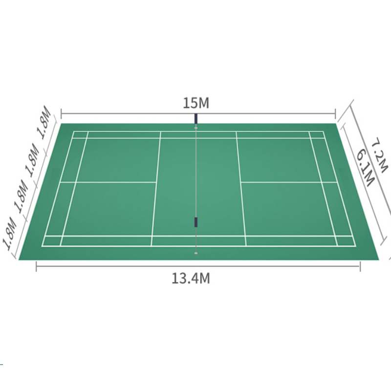 พรมปูพื้นแบดมินตัน PVC มาตรฐาน - Badminton Logo บทวิจารณ์และราคา